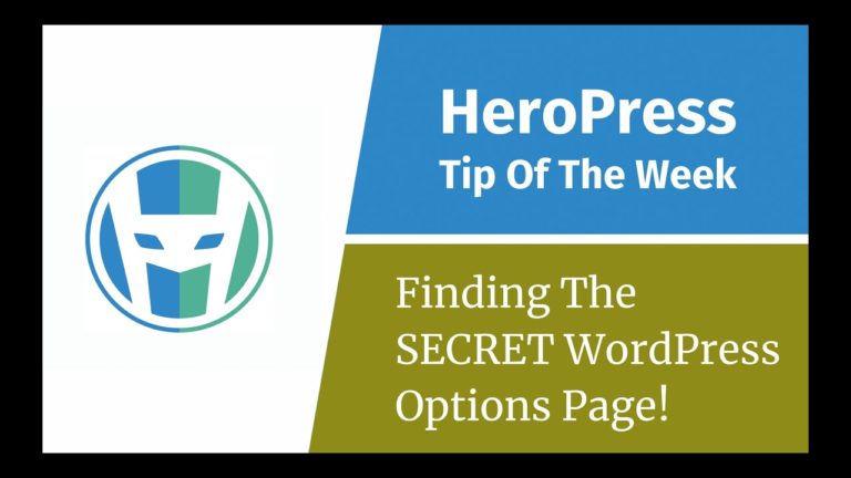 Finding the SECRET options.php file!