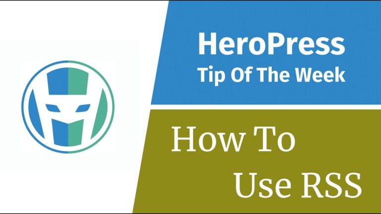 How To Use RSS In WordPress