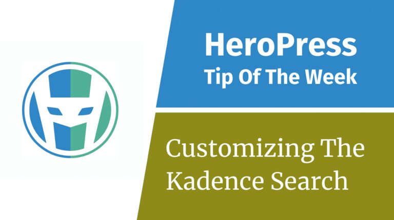 Customizing The KadenceWP Search Modal