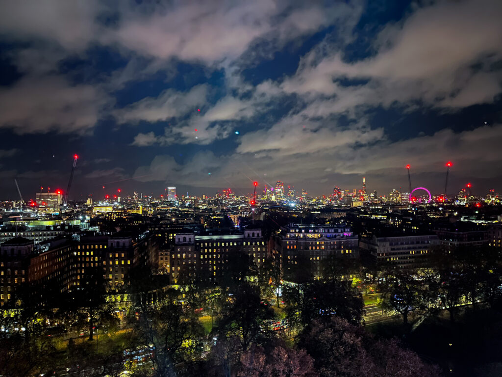 London night time skyline