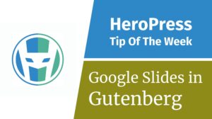 Google Slides in Gutenberg