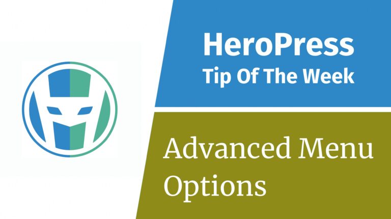 WordPress Advanced Navigation Menu Options Built In