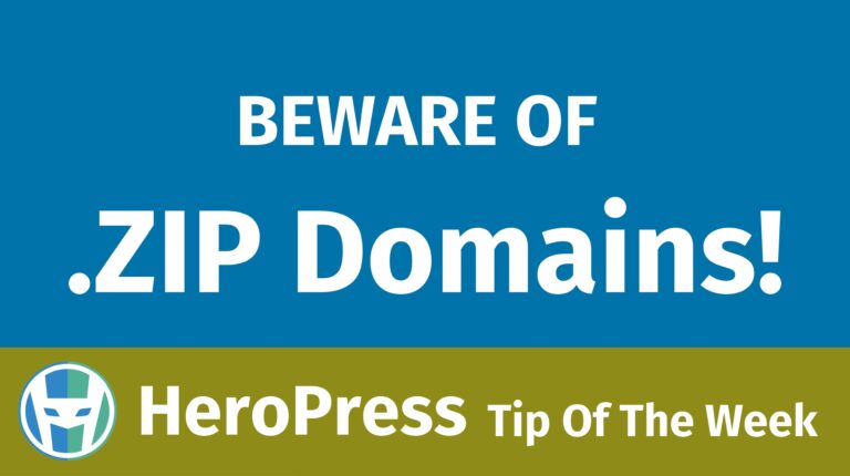 Beware ZIP Domains!