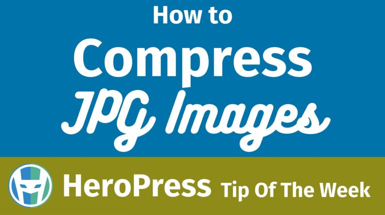 How To Compress JPG Images